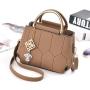 2024 New Fashion Women's Portable Small Messenger Bag Single Strap Chain Decoration Embroidery Thread Wholesale Foreign Trade