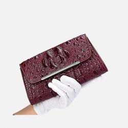 Custom Made Luxury Fashion Genuine Crocodile Skin Leather Women Ladies Evening Party Clutch Bag Purse For Ladies