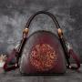 2024 Retro Style embossed pattern shoulder bag  Monochrome women bags Satchel Temperament Female Bag