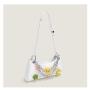 Custom designer famous ladies Pu leather handbags crossbody bags women hand bags with flowers and chains