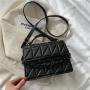 Women's diamond chain bag bolsas para mujer retro tide embroidered thread small square bag bolsos-para-mujeres-