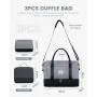 LOVEVOOK new 3  in 1 large capacity combination diamond quilted designer carry on overnight luggage travel duffel gym bags