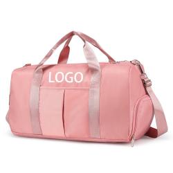 Personalized Logo Weekender Overnight Bag For Women Carry On Tote Bag Gym Travel Duffle Bag With Shoe Compartment