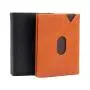 Custom Carbon Fiber Trifold Wallets For Men RFID, Genuine Leather Slim Mens Wallet With ID Window Front Pocket Wallet Gifts