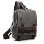 Hot Sale Casual Large Capacity canvas fabric backpack men shoulder back bag outdoor travel sling backpack for wholesale