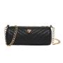 Korean ladies shoulder cylinder bag 2024 fashion new simple women's messenger bag design embroidery chain crossbody bags