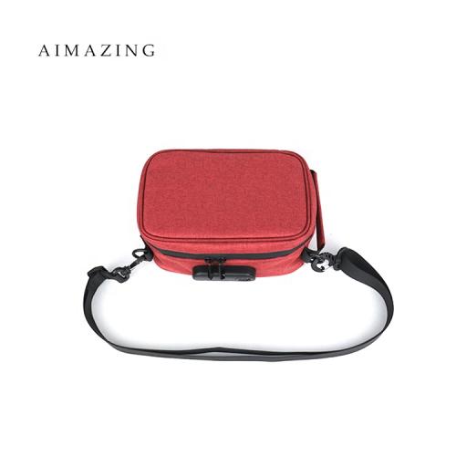 Smoke Red Box Smell Proof Product Packaging Custom Boxes Smell Proof Zip Lock Bag