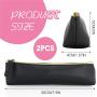 Gelory Lovely Stationery Bag PU Leather Pen Pencil Case Cute Slim Zipper Cosmetic Bag Small Pencil Pouch Portable