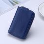 Hot Sales Women's Anti-Theft Zipper Short Wallet Solid Pattern PU and Polyester Lined Wallets Card Holders For Ladies