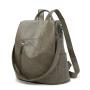 ZF282 PU Shoulder Bag Female New Korean Version Student Schoolbag Trend Solid Color Ladies Soft Leather Leisure Backpacks