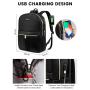 LOVEVOOK Anti-Theft Water Resistant large school bags Custom Teacher Nurse bag work travel laptop backpack for women with USB