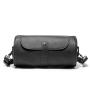 2022 Fashion Men's Designer Bag Large Capacity PU Leather Retro Cylinder Shoulder Purse Combine Colors Flap Zipper Messenger