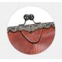 New Arrival Wholesale Kiss Lock Hollow Oil Wax PU Leather Handbags For Women Luxury Women Shoulder Handbag