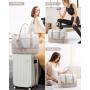 LOVEVOOK 3pcs/Set Travel Duffle Bag with Shoe Compartment & Wet Pocket Gym Yoga Duffel Bag Overnight Weekender Bag for Women