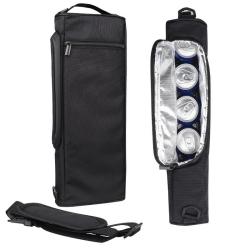 ZX063 Leakproof 2 Bottles Red Wine or 6 Pack Beer Sleeve Golf Cooler Bag Beer Sleeve Golf Accessories Drink Sleeve Cooler Bag