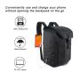 Custom Business Travel Expandable Large Capacity Computer Waterproof Anti Theft 15.6 Inch Men USB Charging Laptop Backpack