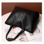 Hot Sale Black Leather Tote Bags Women Handbags Ladies Shoulder Sling Bag Women Big Totes Handbag Wholesale