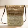2024 New Fashion Folding Straw Woven Bag Dual purpose Single Shoulder Summer Woven Bag Handbags For Women