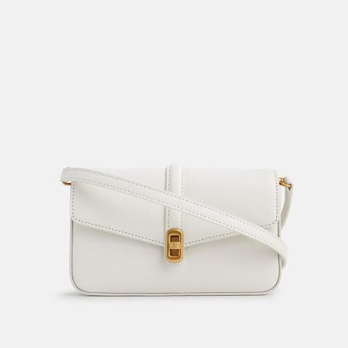 2024 New Korean Fashion Shoulder Bag Light Luxury Exquisite Lock Buckle Hardware Small Square Bag Fashion Shoulder Bag