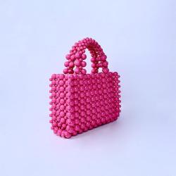 Wholesale Luxury Ladies Evening Handbags Pearl Beaded Tote Bags Girls Wedding Party Pearl Basket Bag Clutch Purse