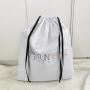 Custom Logo Printing White Large Dust Cotton Twill Bag For Handbag Drawstring  Cotton Dust Packaging Shopping Bag