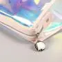 LOW MOQ Custom logo Fashion Small personalized Holographic Tpu Private Label Makeup Bag&cases Cosmetic Gift Bags