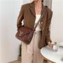 2024 Newest Women Shoulder Plush Bag Handbags Luxury Winter Faux Suede Hand Bags Ladies Fashion PU Stitching Small Crossbody Bag