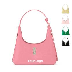 Manufacturer Luxury Mini Bags Women's Half Moon Underarm Bags Ladies Handbags Custom Genuine Leather Ladies Shoulder Bags