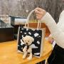 KBW489 Hot Cute Bear Japanese Women Bags Cartoon Students Handbag Trend New Ladies Canvas Bag