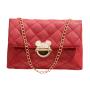 Women's Fashionable PU Chain Crossbody Purse Bag Small Flap Shoulder Bags Flap with Single Strap Portable Chain Women Handbags