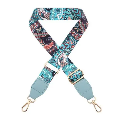 Colorful Wide Shoulder Strap Adjustable Replacement Belt Cross Body Handbag Purse Strap Cotton Canvas Fabric Bag Strap