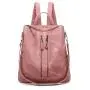 Classic solid color women's large capacity backpack