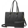 LOVEVOOK custom logo Waterproof leather tote bags large 15.6 17in women laptop bags for Business Office Computer shoulder bags