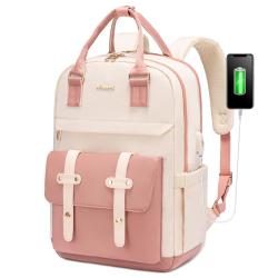 Factory Wholesale LOVEVOOK Girls Boys School Backpack Bag with USB 2023 Business Travel Fashion women 15.6 17in Laptop Backpacks