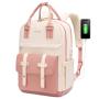 Factory Wholesale LOVEVOOK Girls Boys School Backpack Bag with USB 2023 Business Travel Fashion women 15.6 17in Laptop Backpacks