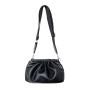 Korean new style women's messenger bag fashion trend single shoulder bag fold wide shoulder strap clip dumplings