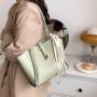 High Quality  Korean Fashion Sac A Main Femme  Large Capacity Bags Tote Bag With PU Leather Tote Bag For Girls