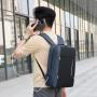 GW055 Print Logo Wholesale Men Casual Computer Waterproof School Rucksack Bag Polyester Laptop Backpack
