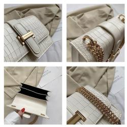 High Quality Bolsos Vegan Leather Handbag Crocodile Pattern Bag  Fashion Shoulder Handbag Crossbody Bag For Women