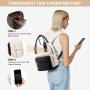 LOVEVOOK wholesale ladies and girls bags Stylish Waterproof school purse with USB daypack small cute college daily mini backpack