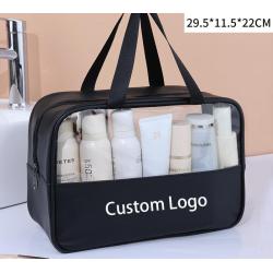 Large capacity makeup bag transparent portable makeup storage bag waterproof travel wash bags for women