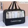 Large capacity makeup bag transparent portable makeup storage bag waterproof travel wash bags for women