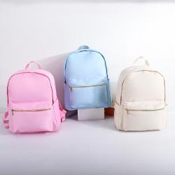 Custom Travel Large Capacity Nylon Student School Bag Boys Girls Backpack Waterproof Cute School Pack Everyday Pink Backpack