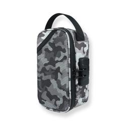 Camouflage Stash bag with Carbon Fiber Odor Proof Container Lock Smell Proof Case