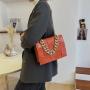 Chains Ladies Designer Bags Pu Ladies Hand Bag Handbags Stone Grain Bolsos Magnetic Button Womens Handbags And Purses RY74001