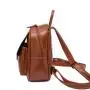2024 Custom Logo Oiled Waxed Genuine Leather Backpack Bag For Women Fashion Purse