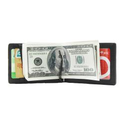 RFID Front Pocket PU Leather ID Window Cash Holder Travel Money Clip Wallet
