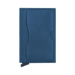High Quality Leather Automatic Pop Up Wallet RFID Pop Up Wallet Metal Credit Card Holder Slim Credit Card Holder
