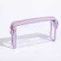 Keymay Candy Color Travel Pouches Waterproof Cosmetic Bags PVC Transparent Zippered Toiletry Bag Portable Clear Makeup Bag