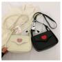 2023 New Ins Versatile One Shoulder Underarm Bag Fashionable Cross Body Small Square Bag Love Magnetic Button Small Square Bag